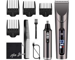 Mrs. Jones Professionele Mannen Hair Cutter - Baard Trimmer Precisie - Lange Hair Cutter Neus Hair Cutter Waterdicht .