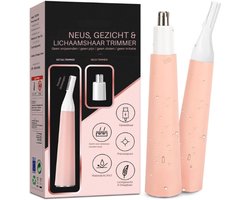 Neushaartrimmer Voor Vrouwen - Draagbaar En Waterdicht - Oplaadbare 2-in-1 Trimmer - Gemakkelijk Te Reinigen - Geschikt Voor De Gevoelige Huid