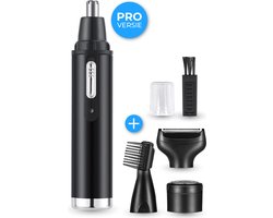 Nuvance - Neustrimmer 4 in 1 - Neustrimmer Mannen en Vrouwen - Multifunctioneel - Neushaartrimmers - Wenkbrauw Trimmer en Oortrimmer - Usb Oplaadbaar