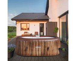 Opblaasbare Hottub voor 2 Personen - Bubbelbad met 90 Luchtstralen - Ideaal voor Binnen en Buiten - 550L Capaciteit