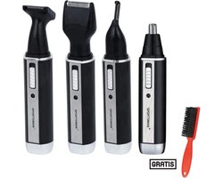 Sportsman Neushaartrimmer - Neustrimmer Mannen - 4 in 1 Multifunctionele Trimmer - Geschikt voor het Trimmen van Neus/Oor/Wenkbrauw en Baardhaar