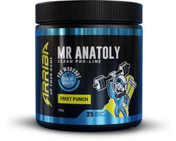 Arriba Nutrition - Mr. Anatoly - Pre Workout pro - Fruit punch - 300 gram - 25 shakes/servings