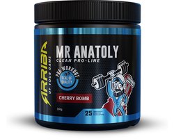 Arriba Nutrition - Mr. Anatoly - Pre Workout - Smaak: Cherry Bomb - Kersen - 300 Gram - 25 shakes/servings