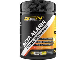 Beta Alanine - 500 g zuiver poeder zonder toevoegingen - +99% zuiverheid - 100% Beta Alanine aminozuur - Veganistisch