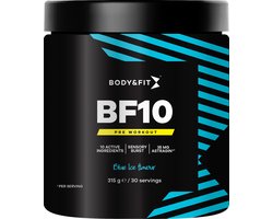 Body & Fit BF10 Pre Workout - Blue Ice - Pre-Workout met Cafeïne - AstraGin® - 30 servings (315 gram)