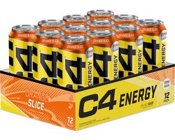 C4 Original Carbonated - Pre Workout - Ready-to-Drink - 12 stuks (6000 ml) - 	Orange Slice