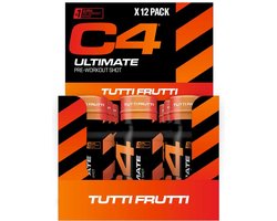 C4 Ultimate Pre-Workout Shot 12x 60ml Tutti Frutti