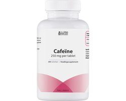 Cafeïne Tabletten / Cafeïne Pillen - Pre-workout - 250 mg - 200 Vegan Tabletten - Premium Kwaliteit - Luto Supplements