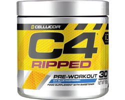 Cellucor C4 Ripped Pre Workout - Icy Blue Razz - 30 shakes (189 gram)