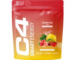 Cellucor C4 Smart Energy Powder Pre Workout - Sportdrank Red Berry - Energy Drink - 20 Sachets Energie Drank