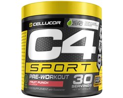 Cellucor C4 Sport Pre Workout - Fruit Punch Pre-Workout Poeder - 30 shakes (270 gram)