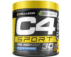 Cellucor C4 Sport Pre Workout - Ice Blue Raspberry Pre-Workout Poeder - 30 shakes (270 gram)