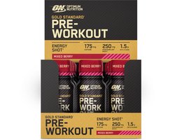 Gold Standard Pre-Workout Shot (12x60ml) Mixed Berry