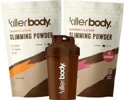 Killerbody Slimming Powder Voordeelpakket - Raspberry & Orange - 2x 200 gr