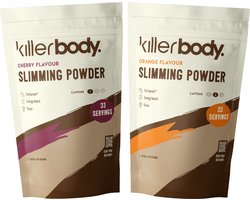 Killerbody Slimming Powder Voordeelpakket - Orange & Cherry - 2x 200 gr