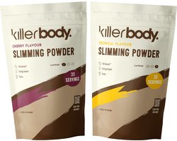 Killerbody Slimming Powder Voordeelpakket - Tropical & Cherry - 2x 200 gr