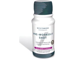 Myvitamins Pre-Workout Shots | 12 x 60ml | Sour Berry flavour