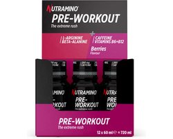 Nutramino +Pro Pre-Workout Shot-Berries-60 ml