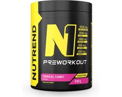 Nutrend - N1 Pre-Workout (Tropical Candy - 510 gram)