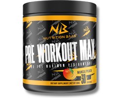 Nutrition Baas - Pre Workout Voor Mannen en Vrouwen - Mango & Perzik - 30 Servings - 300G