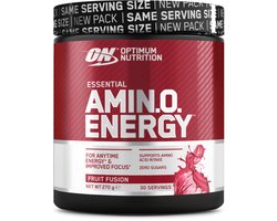 Optimum Nutrition Essential Amino Energy - Fruit Fusion - Pre Workout - BCAA & EAA Aminozuren - 270 gram (30 doseringen)