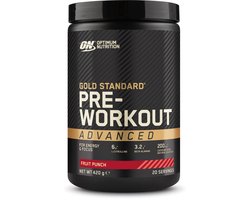 Optimum Nutrition Gold Standard Pre-Workout Advanced - Pre Workout - Fruit Punch - 420 gram (20 doseringen)