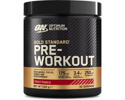 Optimum Nutrition Gold Standard Pre Workout - Blue Raspberry - Pre-Workout - 330 gram (30 doseringen)