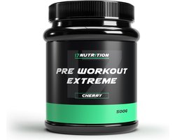 Pre Workout Extreme | 500 Gram | Met Cafeïne | Kers | 17Nutrition | Geeft een extra boost aan je workout