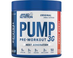 Pump 3G Pre-Workout (Fruit Burst - 375 gram) - APPLIED NUTRITION