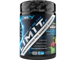 Pump it to the Limit 2.0 - Pre-Workout zonder cafeïne en stimulerende middelen - Citrulline + AAKG + Taurine + L-Ornithine + Bietenextract - Hoge dosis - 510 g poeder - Kersensmaak