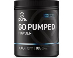 Pure. Go Pumped - Pre-Workout - 300gr - Watermeloen - cafeïne vrij - sportsupplement - caffeine free