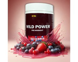 Retra Nutrition - Wild Power Pre Workout Zonder Suiker En Met Kleur- en Smaakstoffen Van 100% Natuurlijke Oorsprong