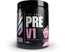 RS Nutrition The Real Pre V1 – Pre Workout – Sportdrank Poeder – Meer Energie & Concentratie – Cotton Candy