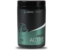 Saevus Nutrition - Green Active Pre-Workout V2 (zonder caffeïne) - 500 gr - Smaak Lemon - 25 servings - Pre Workout Vrouwen - Mannen - Preworkout zonder cafeïne