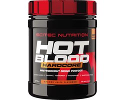 Scitec Nutrition - Hot Blood Hardcore Pre-Workout (Orange Juice - 375 gram)