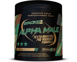 Stacker 2 Alpha Male Pre-Workout - 20 servings - Fruit Punch