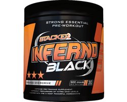 Stacker 2 Inferno Black 30 servings - Orange