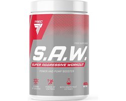 Super Aggressive Preworkout (SAW) - Trec Nutrition - 400g black currant/lemon