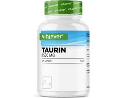 Taurine - 240 capsules - hoge dosis met 1500 mg per dagelijkse portie - 99% zuiverheid - zonder toevoegingen - veganistisch - Vit4ever