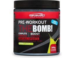 The Bomb Pre-Workout (Lemon Squeeze - 300 gram) - Performance - Arginine - Beta-Alanine - Creatine - Citrulline - Taurine - 30 servings