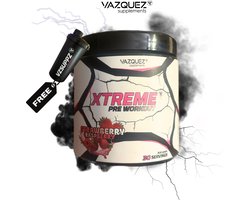 Xtreme Pre Workout - Straw/Raspberry - Pre Workout - Caffeine Boost - Xtreme - Preworkout