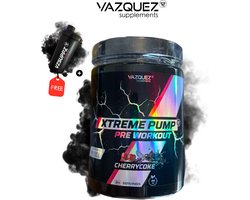 Xtreme Pump Pre Workout - Caffeïne Vrij - Om s'avonds te nemen bij training - Pump - CherryCola - Pre Workout - Cafeïne vrij - Stim free - Voor Training - L-Citrulline - Geen Cafeïne