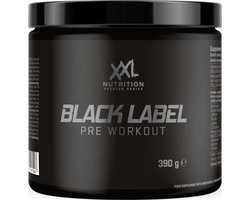 XXL Nutrition - Black Label Pre-Workout - Beta-Alanine, Taurine, L-Citrulline, Arginine & 330 mg cafeïne per Serving - Pre Workout Energy Drink Sport Supplement - Apple Pear - 390 Gram - 30 doseringen