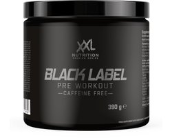 XXL Nutrition - Black Label Pre-Workout Zonder Cafeïne - Beta-Alanine, Taurine, L-Citrulline & Arginine - Pre Workout Energy Drink Sport Supplement - Orange Fruit Cafeïnevrij - 390 Gram - 30 doseringen