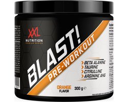 XXL Nutrition - Blast! Pre Workout - Citruline Malaat, Beta-Alanine, Taurine, Arganine AKG & Cafeïne - Pre Workout Energy Drink Supplement Krachttraining - Orange - 300 Gram