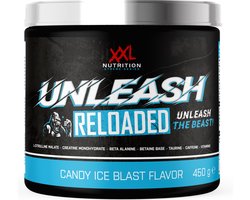 XXL Nutrition - Unleash Reloaded - Preworkout met L-Citruline, Beta-Alanine, Taurine, 250mg Cafeïne - Pre Workout - Candy Ice Blast