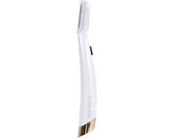 Flawless Dermaplane Glo – 6 exfolierende opzetstukken – met LEDlamp -  Wit/goud