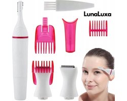 LunaLuxa precisietrimmer - Ladyshaves Voor Vrouwen - 5 in 1 - Ladyshave - Bikinitrimmer - Precisietrimmer - gezichtsontharing dames