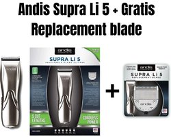 Andis Supra Li 5 cordless clipper + Replacement blade