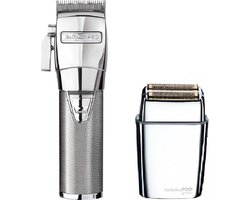 BaByliss Pro Tondeuse ChromeFx + Babyliss Pro FoilFX02 Shaver Chrome Duo-Pack